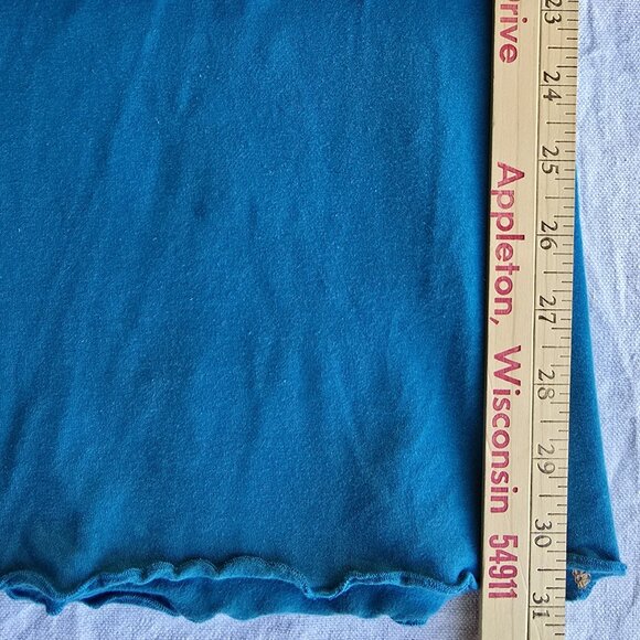 *RARE* Vintage Melodia Designs Teal Miniskirt Pants and Crop Hoodie Small S33 - Picture 10 of 15